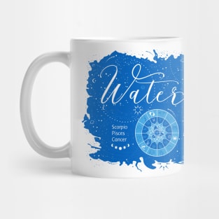 Water Element of Scorpio, Pisces & Cancer signs Mug